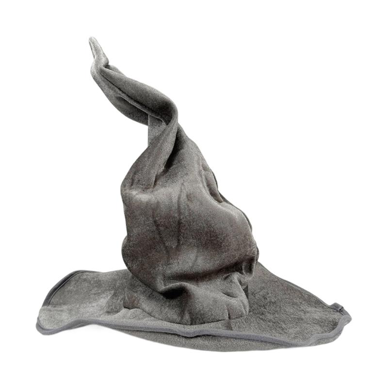 Twisted Witch Hat For Women Soft Cloth Material Halloween Costume Party Accessory Foldable Design