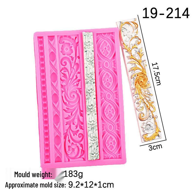 

Европейский ретро-узор силиконовая форма для украшения торта из мастики