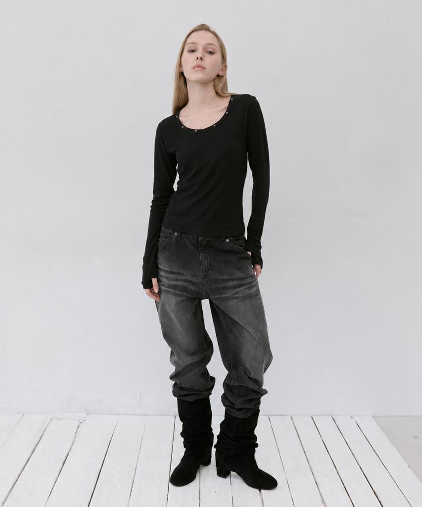 LEKIM Lwe U-Neck Long Sleeve (Black)