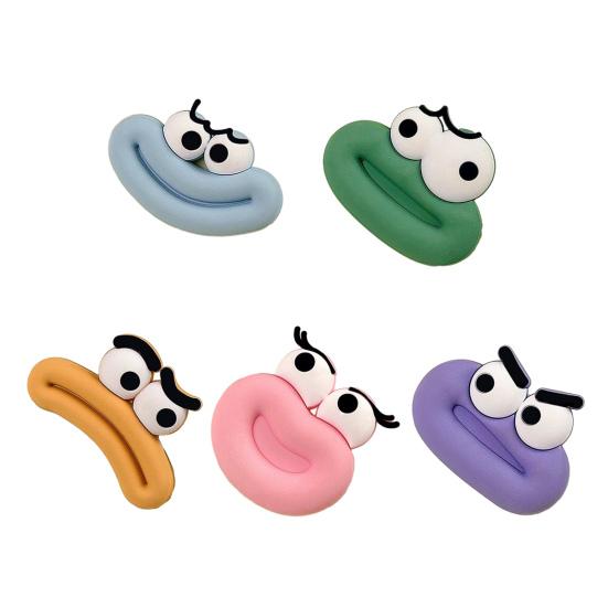 5Pcs Cartoon Sausage Mouth Refrigerator Magnet 3D Expression Fridge Magnet Home Office Kitchen
