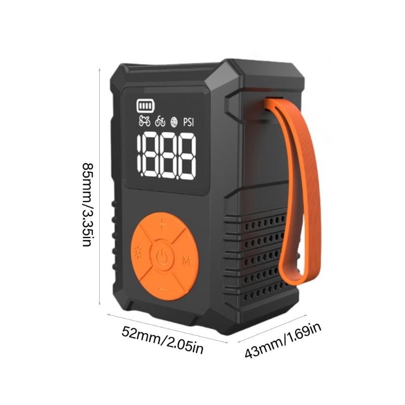 Tire Inflator Portable Air Compressor, 80W Portable Air Pumps with Digital Pressure Display Cordless Air Compressor