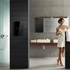Crystal Glass Panel LED Light Switch AC100-240V EU Plug LED Sensor Switch Fire-Resistant 1/2/3 Gang Wall Light Switch