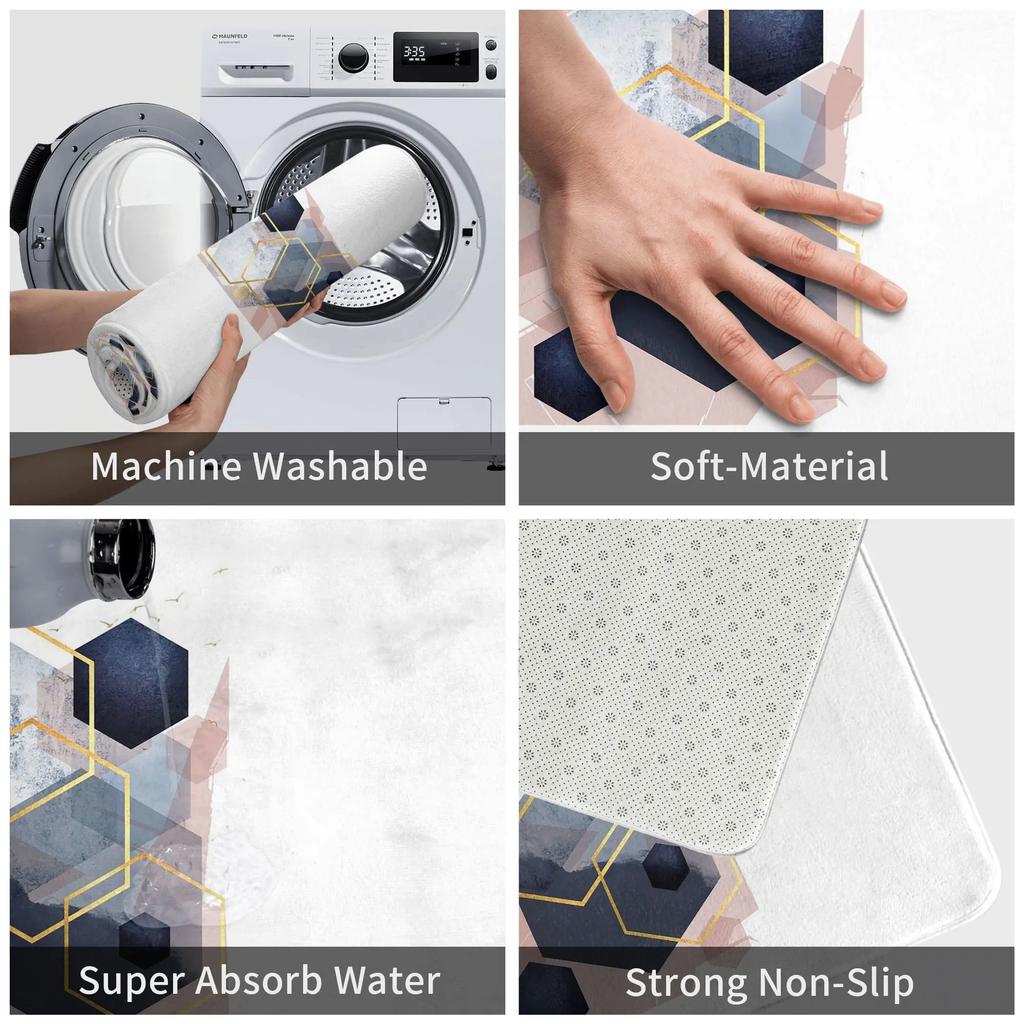 Abstract Landscape Non-slip Doormat Floor Mat Sand Scraping Carpet Rug for Kitchen Entrance Home Bedroom Footpad Mats