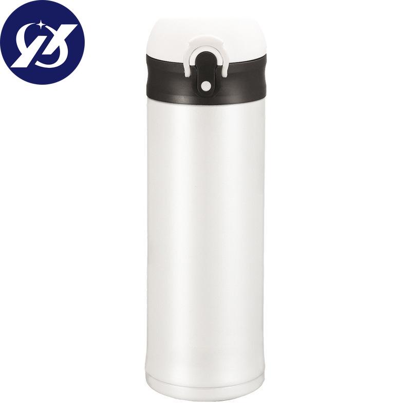 Stainless Steel Mug Simple Lightweight Bounce Cover Portable Straight Cup High Value Water.