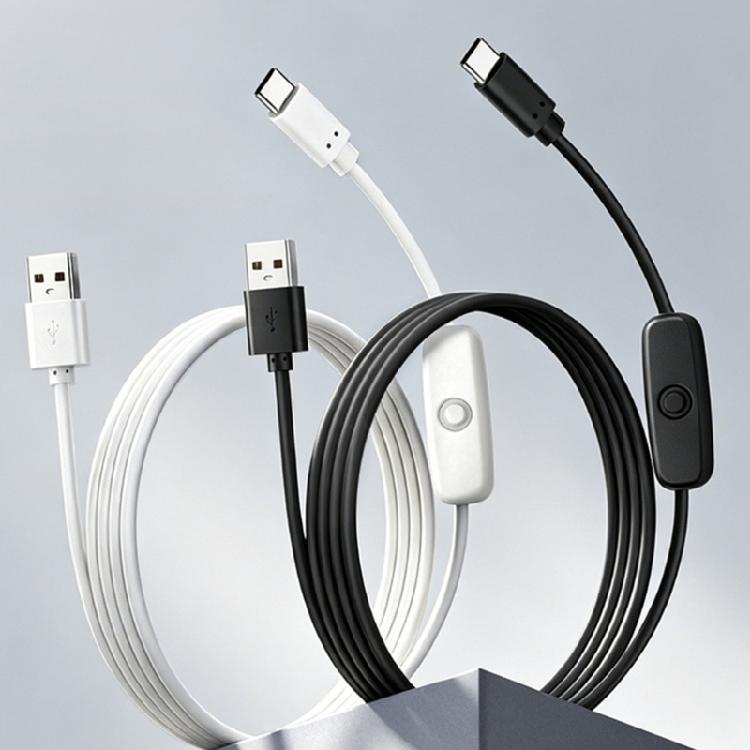 Quality PVC USB C Charging Cable USB To Type C Power Cable With Manual Switching Suitable For DIY Projects And Home Use