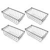 4PCS Chest Freezer Storage Baskets Metal Wire Food Organizer for Refrigerated Cabinet