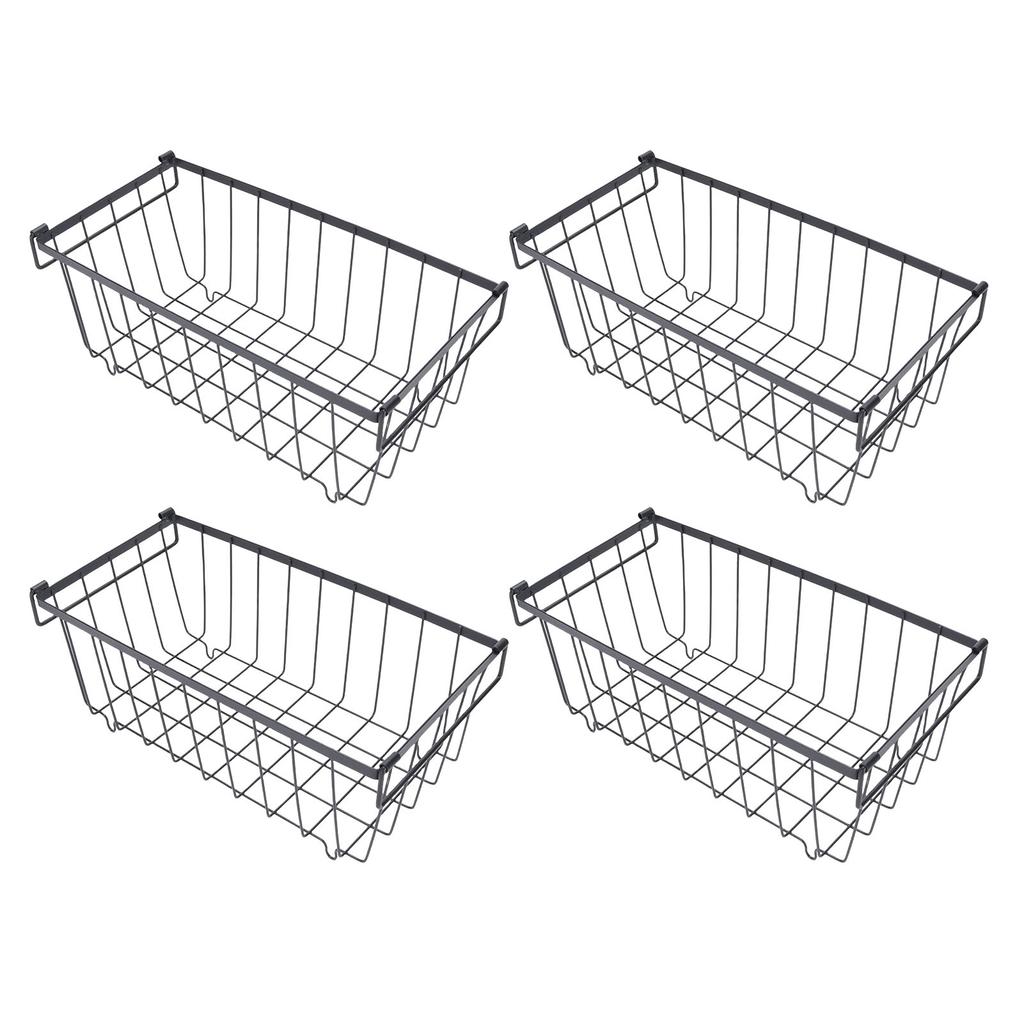 4PCS Chest Freezer Storage Baskets Metal Wire Food Organizer for Refrigerated Cabinet