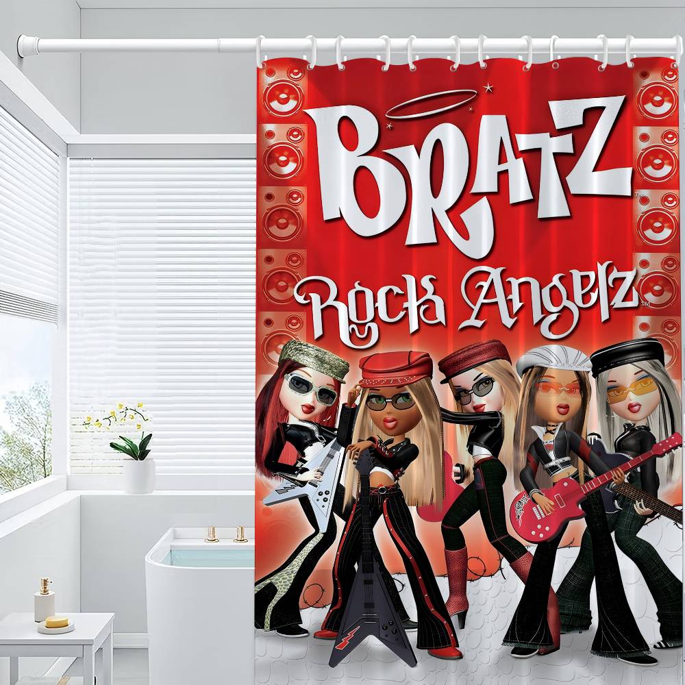 Bratz Doll Classic Shower Curtain, Bathroom Decorative Shower Curtain, Waterproof Shower Curtain With Hooks