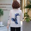 Elegant Chinese-Style Seven-Sleeve Women's Summer Top – New Arrival, Waist-Cinched, Stylish for Mother's Wardrobe
