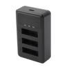 Action Camera Battery Charger 3 Slot USB Charging Black Accessory for NP-BX1