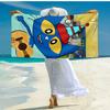 Ultra-Soft Beach Towel with Pete the Cat Theme,Ideal for Pool - Camping, Diving - Perfect Travel Essential, Vibrant Beach Towel.