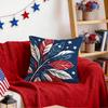 American Independence Day Floral Theme Cushions Pillowcase Polyester Cushion Cover Throw Pillow Pillowcover Home Car Sofa Decor