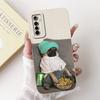 Coole Zachte Siliconen Hoesje Voor Realme 6 Pro / Realme6 Telefoonhoesje Vloeibare Siliconen Cover Voor RMX2001 RMX2061 RMX2063 Konijn Panda
