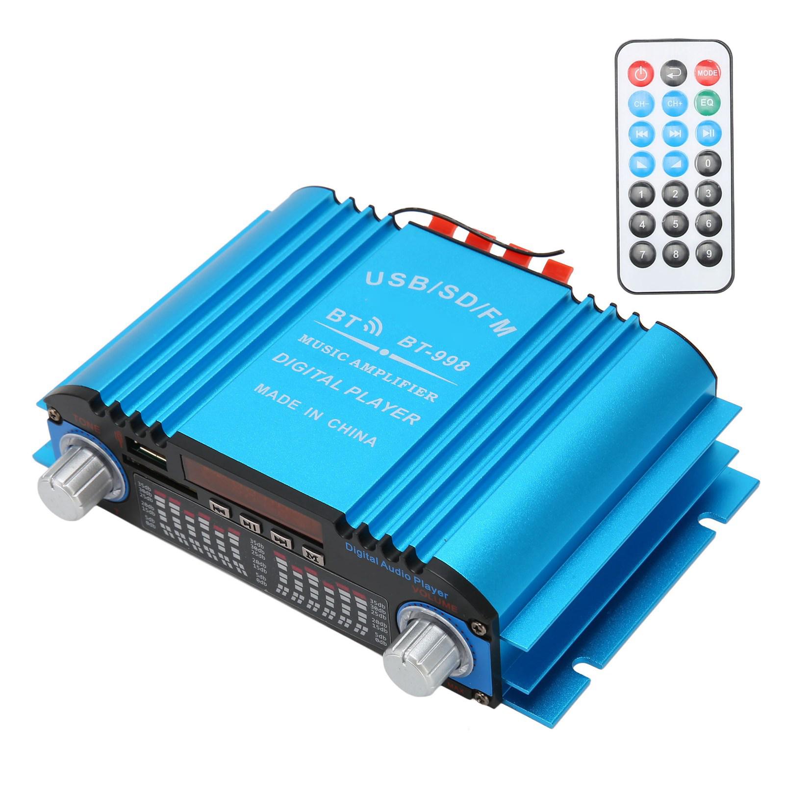 

12 В автомобильный усилитель сабвуфер динамик беспроводной усилитель Bluetooth автомобильная стереосистема или усилитель мощности