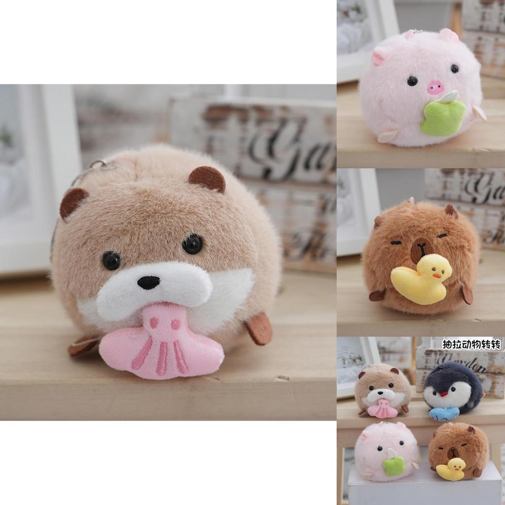 Delightful Penguin Plush Keychain Soft And Fluffy Doll Adorable Seasonal Accessory