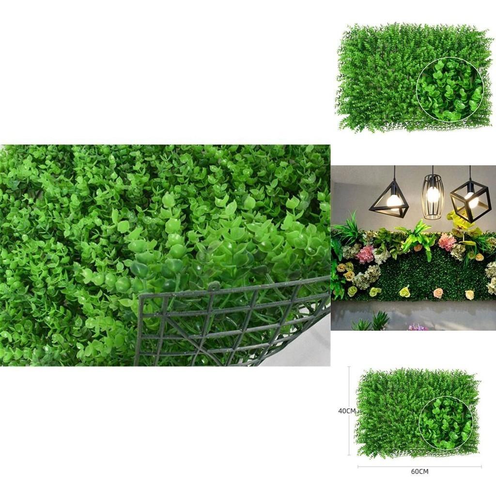 Vibrant 60*40cm Artificial Eucalyptus Plants Green Wall Greenery Fence Foliage Decor For Elegant Home Ambiance
