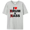 Morsom Drum & Bass / Rum & B-Ass Lovers Trommeslager Fritid Herre T-skjorte Klær Kvinner Bomull Kortermet T-skjorter Casual Vintage Topper