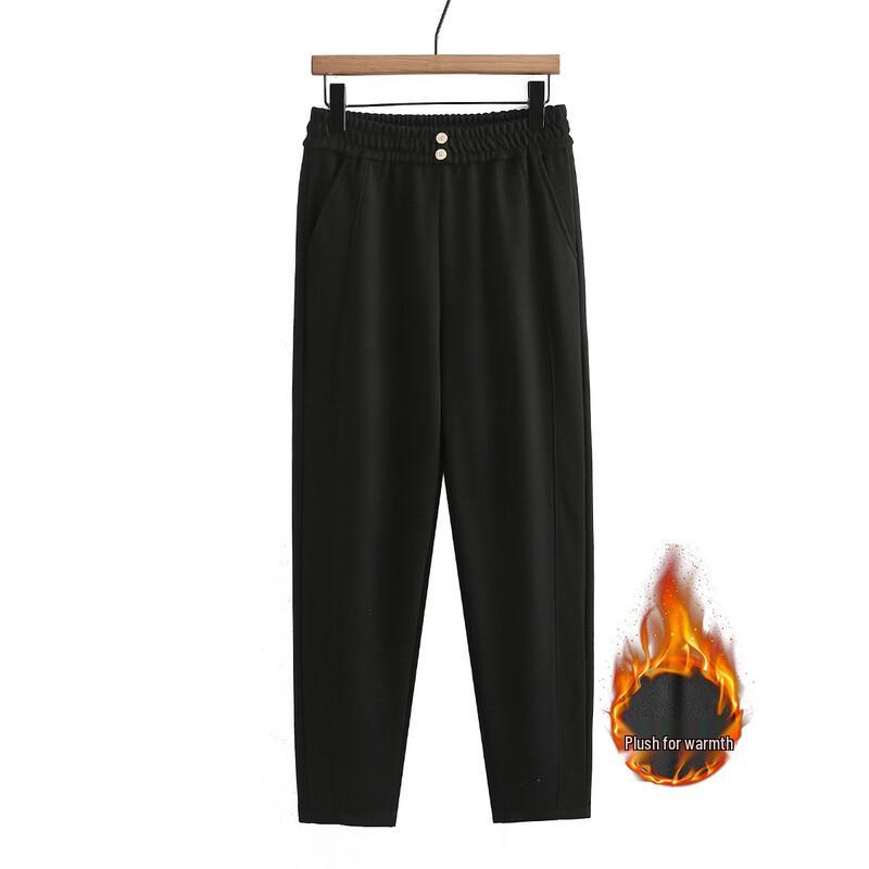 Women s Stylish Fleece-Lined Slim-Fit Winter Pants 4XL