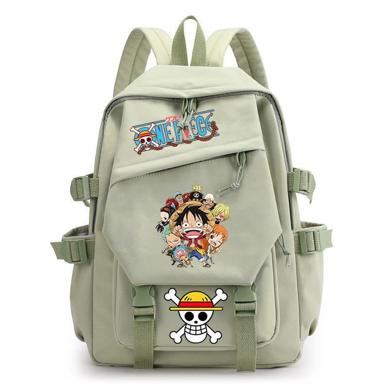One Piece King Printed Backpack Elementary School Students Junior High School Students High School Students Large Capacity School Bag