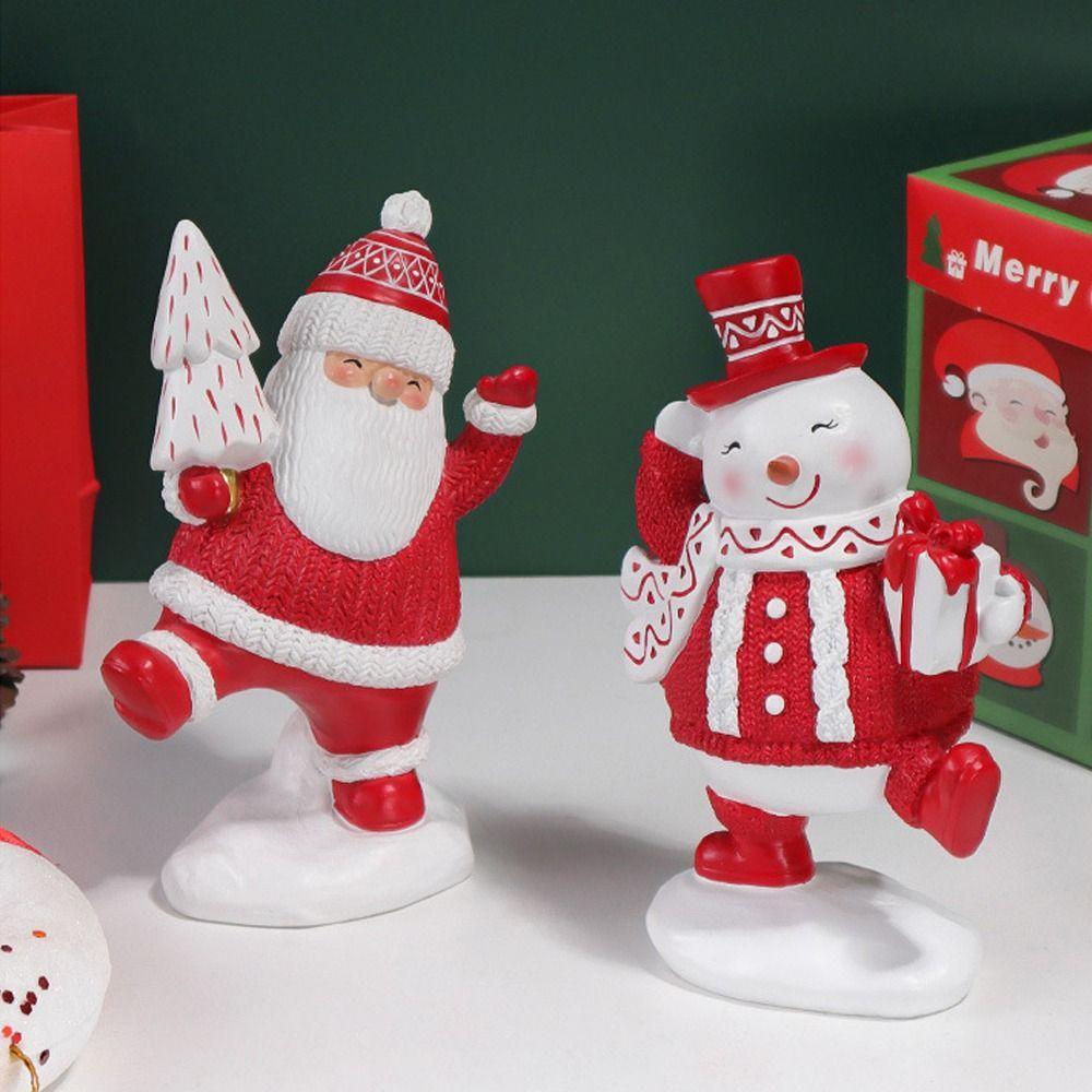 

Мини-фигурки Санта-Клауса и снеговика Веселые рождественские украшения Украшения для рождественской вечеринки