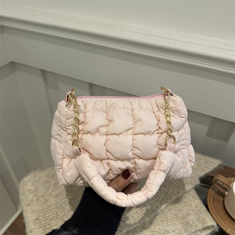 2025 neue plissierte Wolkentasche Nischenmode Schultertasche Trend Bubble Achseltasche Daunen Baumwolltasche