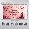 Backdrop Hearts Delightful Red Couples Photography backdrop Beautiful Love banner for Celebration