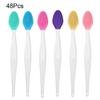 Silicone Lip Scrub Brush Double Sided Lip Exfoliator for Lightening Dark Lips Facial Cleaning Tool for Dry Skin Chapped Lips