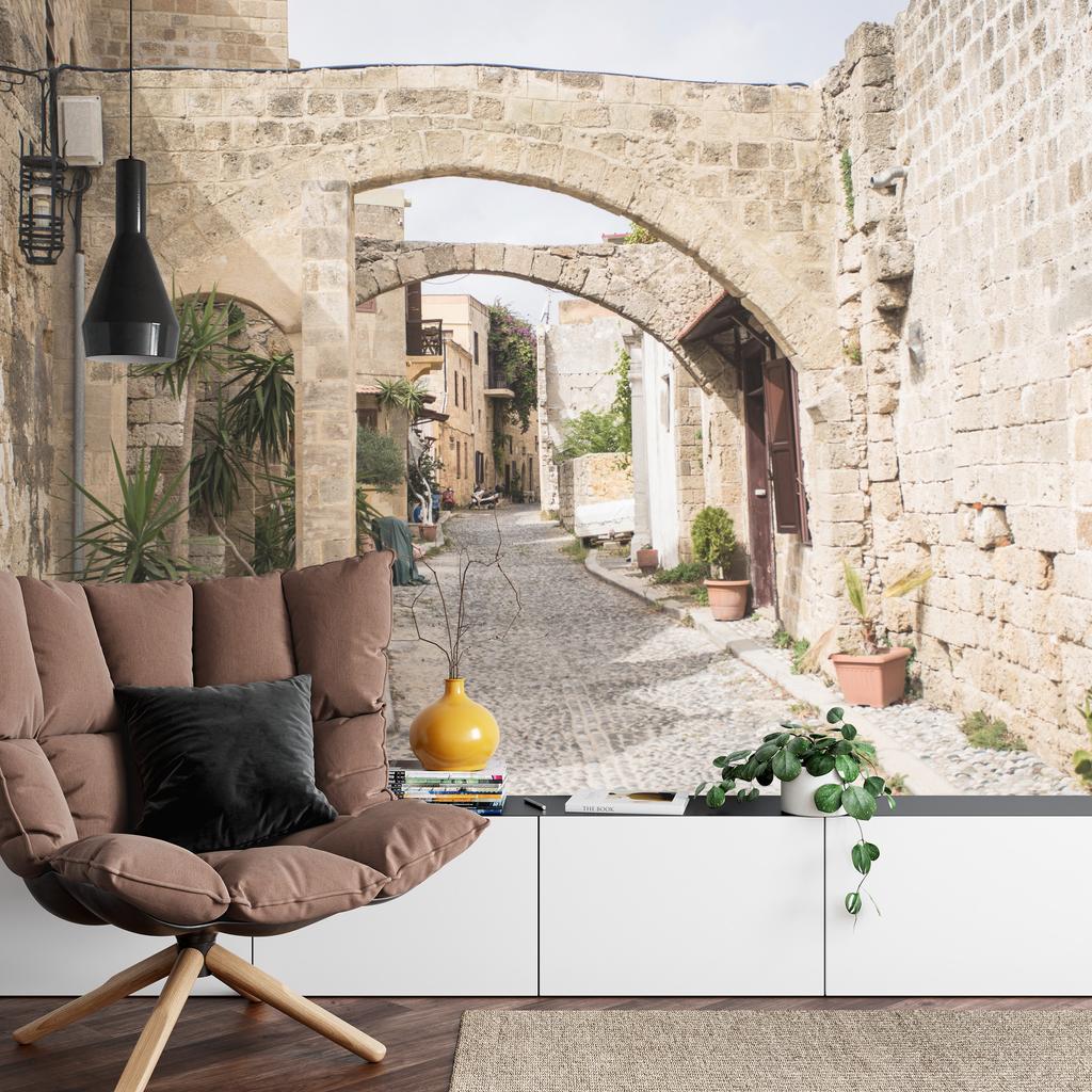 Photomural Greek Street Structural Vinyl 450x300