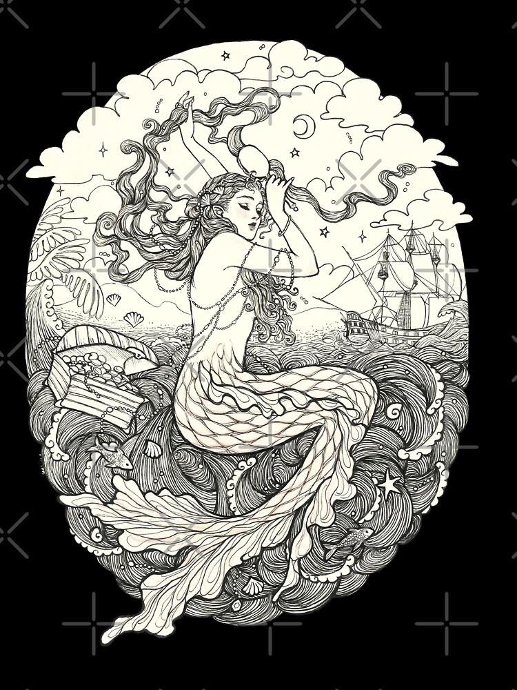 A Lull in the Sea Mermaid Oversized Unisex T-Shirt