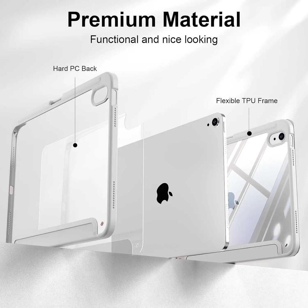 Acrylic HD Case for IPad Pro M5 A16 10 11 Th Gen 9 8 7 Th 10.2 12.9 " Air 11 13 M3 M2 M4 Mini 7 6 5 4 Shockproof Tablet Cover