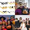 Fledermäuse Kürbis Halloween Papierbrillen Für Gruselige Foto-Requisiten Und Deko Party