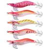 4/5Pcs Durable Luminous Squid Fishing Lure 3D Eyes Wooden Shrimp Bait  Fishing Accessories