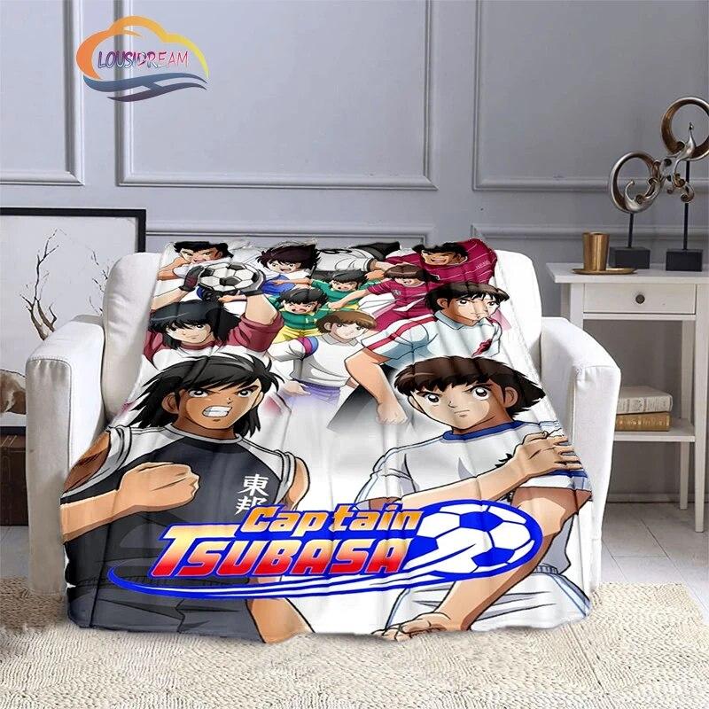 Captain Tsubasa Cartoon Decke Fußball Kicers Serie Flanell Wolle Klimaanlage Warm Sofabezug Nickerchen