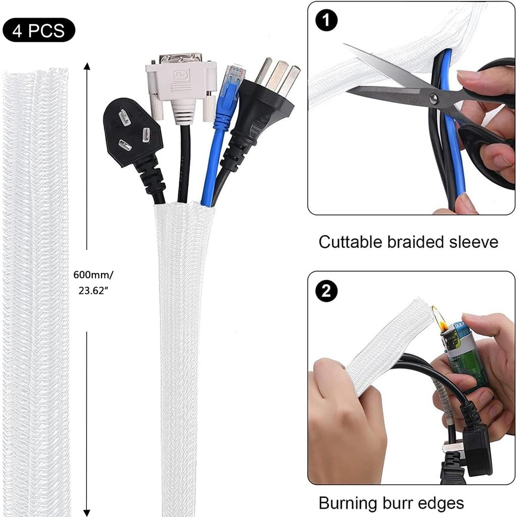 SOULWIT 200 STÜCKE Kabelmanagement 4 Kabel 7 Kabel 37 Kabel 20 Nagelkabel Magisches Kabel 10 Klettverschlusskabel 100 Nylon-Kabelbinder Kabelaufbewahrung Kabelorganisation