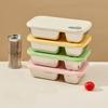 Silicone Seal Sealed Salad Container Single/Double Compartment Travel Food Tray  Outdoor Gatherings