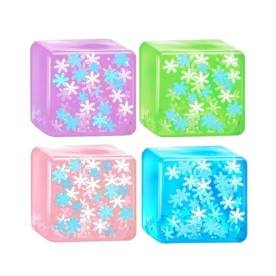 1/4Pcs TPR Stress Ball Slow Rising Matte Squeeze Ball Toy Hand Exercise Relaxation Sugar Ball Decompression Sensory Fidget Toy