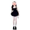 Skinny Square Neck Sleeveless Puffy Dress Waist Short Skirt Spice Girl Princess Inside Hepburn Little Black Dress Dress