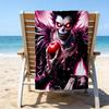 1pc D-Death Note3 Beach Towel, Beach and Seaside Swimming Pool Equipment, Fashion Pattern, Rectangular, Travel Essentials