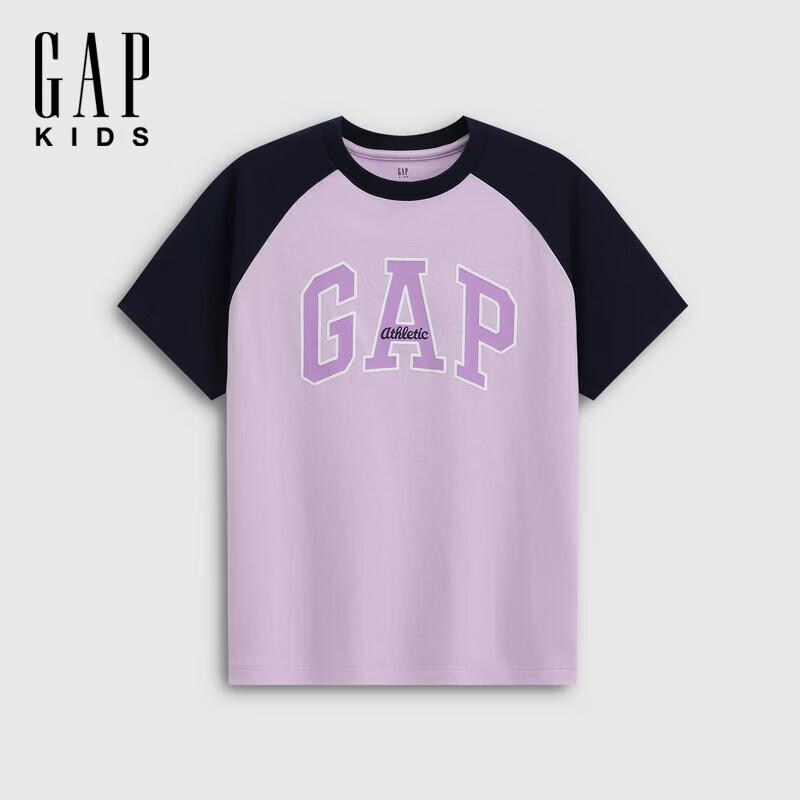 GAP Girls  Logo Print Raglan Short Sleeve T-shirt 130/64