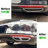 ABS Glossy Black Car Rear Exhaust Muffler Tail Pipe Cover Trim Replacement For Volkswagen Passat B8 2017 2018 2019
