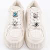 1pc Rhinestones Shoe Laces Charm for Sneakers Shoelaces Decorations Flower Fancy Crystal Buckle Bling Shoes Accessories for Girl