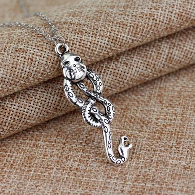 Nagini Slytherin Necklaces Snake Necklaces Vintage Silvery Dark Mark For Women Men