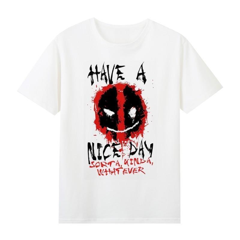 Originální Vysoce Kvalitní Pánské a Dámské Stejné Tričko s Potiskem Hrdiny Deadpoola s Krátkým Rukávem TopBunda