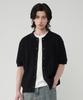 UNTAPPED STUDIO [2Pack] Washable Cool Cotton Cable Short Sleeve Collared Button Knit 3 Colors