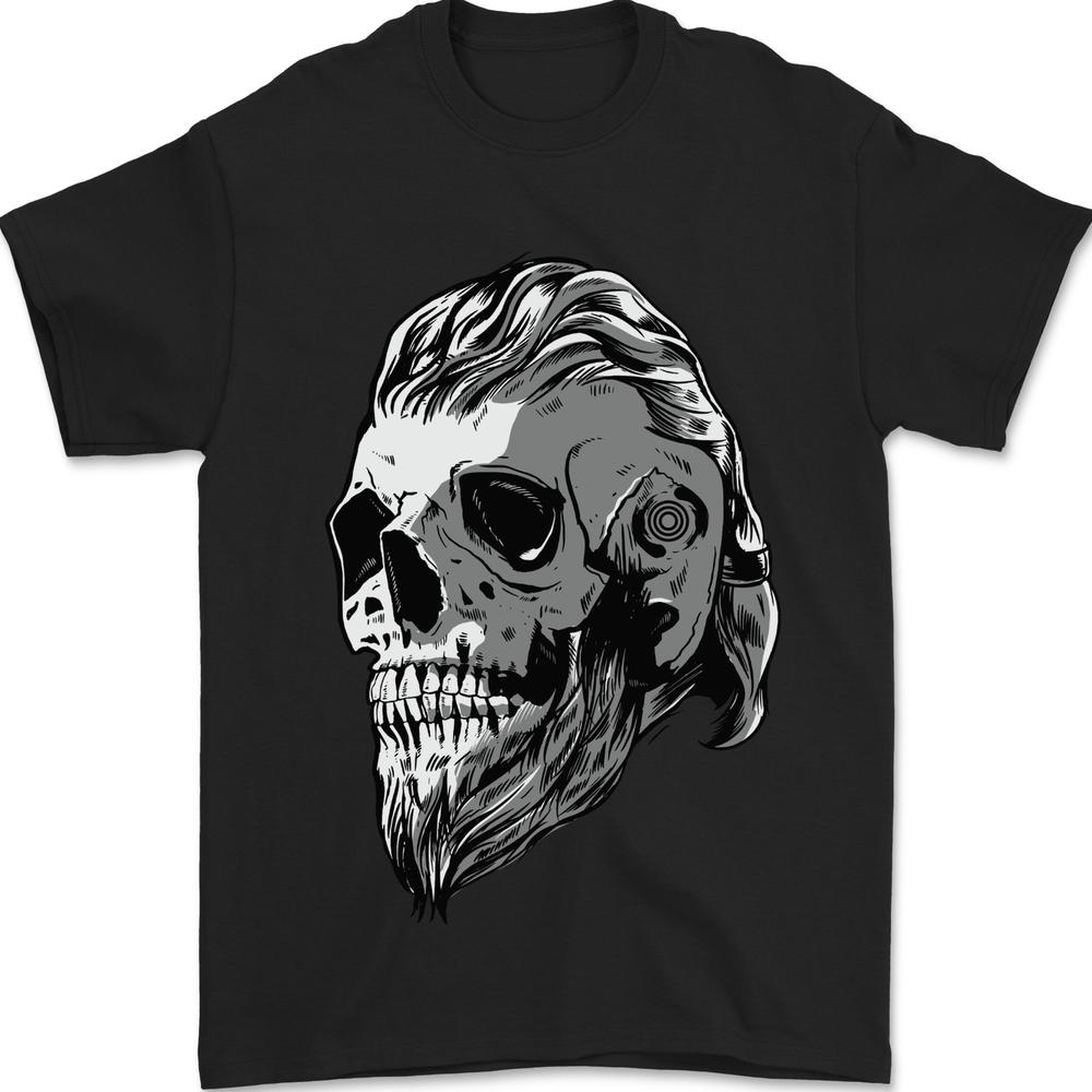 Odin Viking Skull Skull Unisexs TShirt 100 Cotton S
