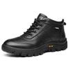 Mode Herrenschuhe Echtes Leder 100% Wollfutter Winter Super Warm Outdoor Stiefeletten Schneestiefel Herren Freizeitschuhe