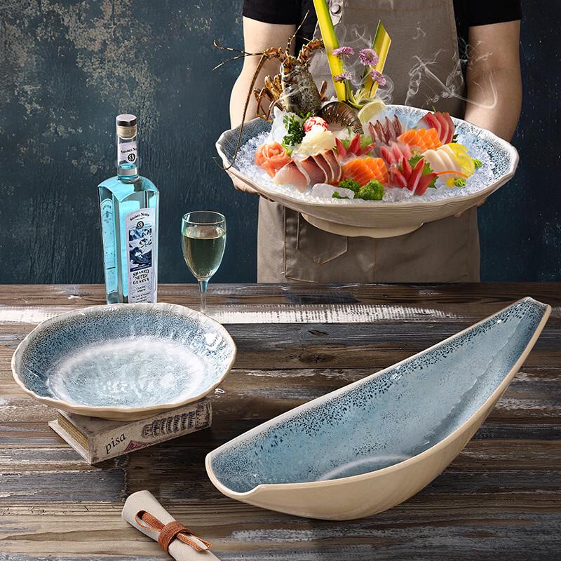 Melamine Shell Sashimi Plate