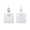 Square Shape PU Luggage Tag Colorful Airplane Suitcase Tag Soft Baggage Name Tags  Travel