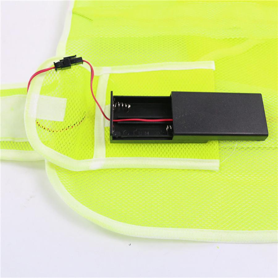 V-Shaped LED Reflective Safety Vest for Road Traffic & Construction
