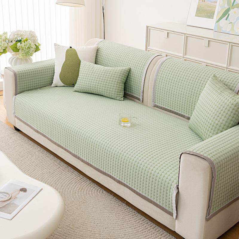 Cool Doudou Sofa Cushion Summer Non-Slip Mat Cushion New  Simple Modern Cold Leather Sofa Cover